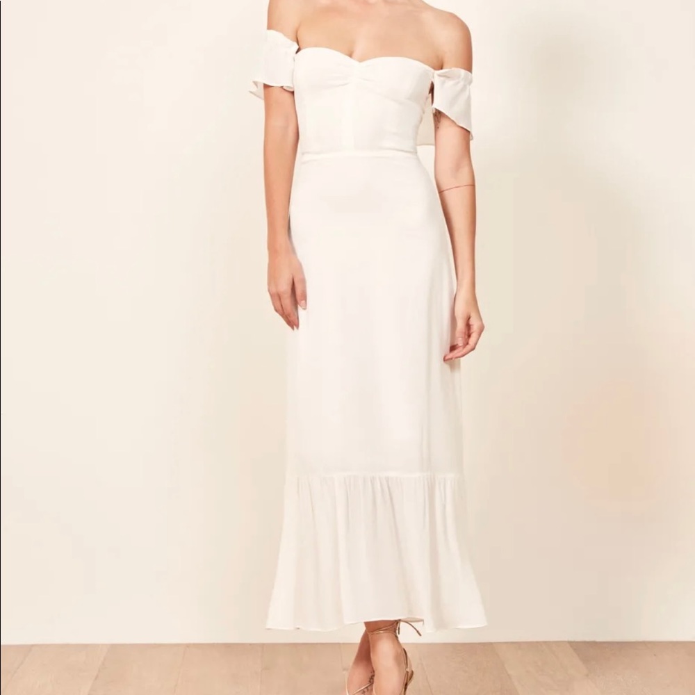 Reformation Butterfly dress Ivory sz 4